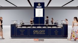 ออกแบบ ผลิต และติดตั้งร้าน : ร้าน  ORLOFF  Of Denmark  Blue Port หัวหิน จ.เพชรบุรี